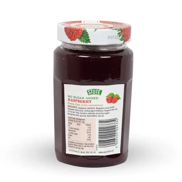 Stute Jam Diabetic Raspberry Extra Jam 430g